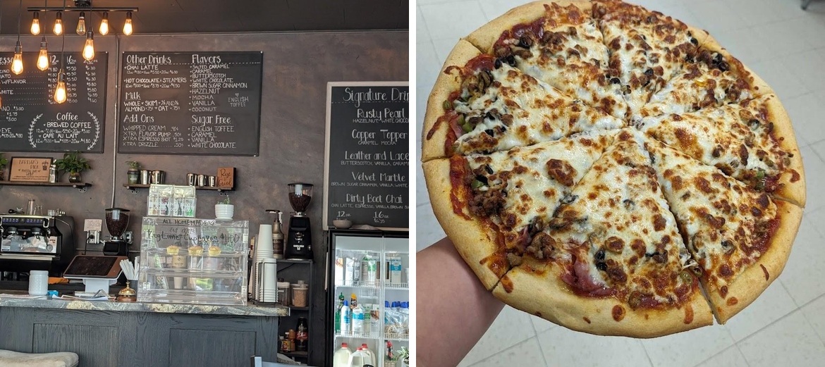 The PF Pizzeria (Pizza Factory), Pub, and Grinds